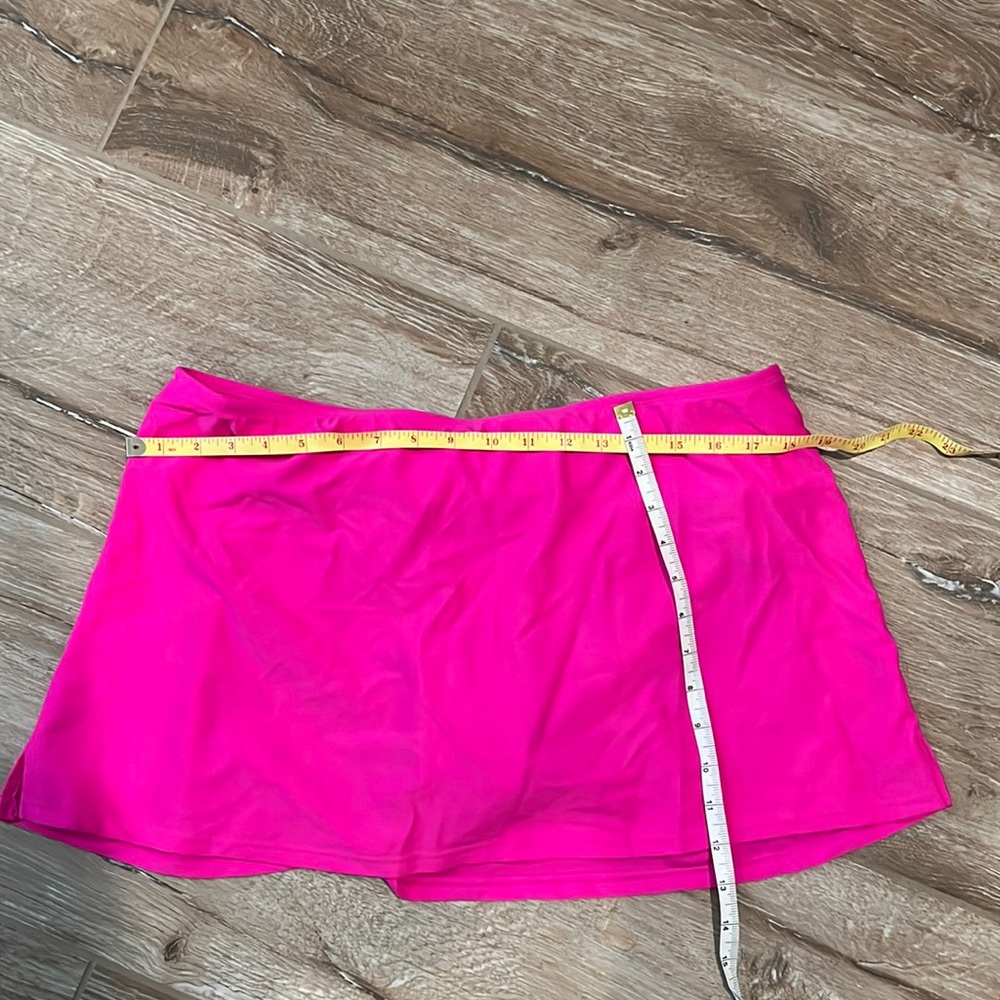 Fuchsia swim skirt